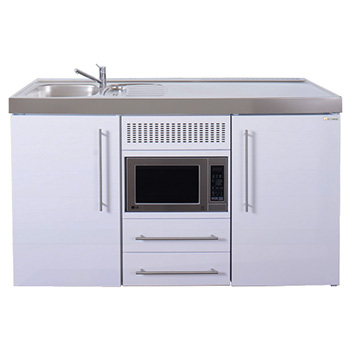Commercial 1500mm Wide Silver Mini Kitchen without Hob